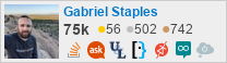 profile for Gabriel Staples on Stack Exchange, a network of free, community-driven Q&A sites