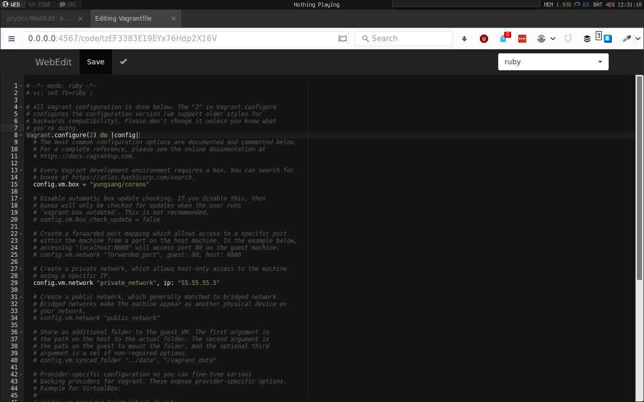 GitHub - pry0cc/WebEdit: A browser based text editor - for local files ...