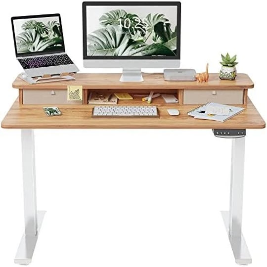 fezibo-40-x-24-inch-height-adjustable-electric-standing-desk-with-double-drawer-stand-up-desk-with-s-1