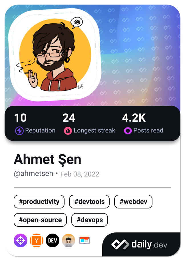 Ahmet Şen's Dev Card