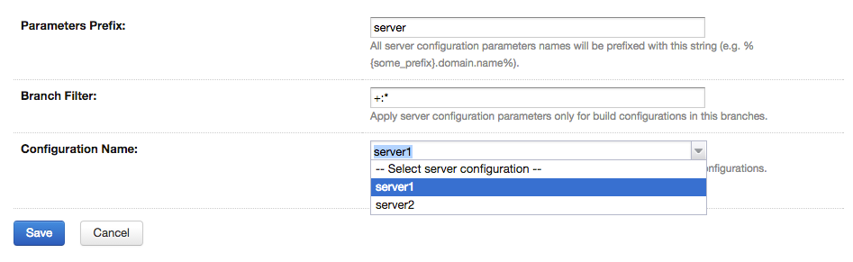 Project configuration