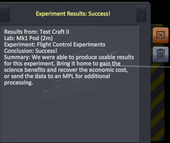 flight control result