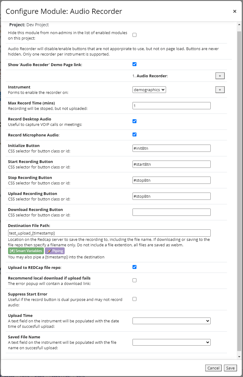 Config Example