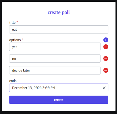 Poll Creation