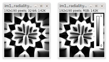 radiality map