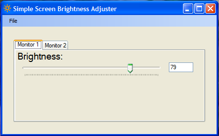 Simple Screen Brightness Adjuster