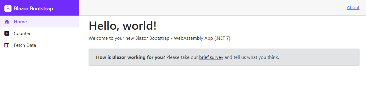 Blazor Bootstrap - Blazor WebAssembly App