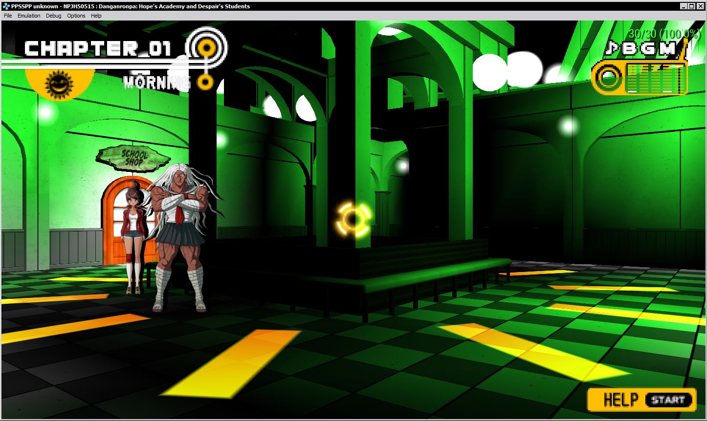 danganronpa glitchy graphics in fb2mem mode1