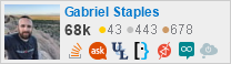 profile for Gabriel Staples on Stack Exchange, a network of free, community-driven Q&A sites