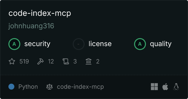 code-index-mcp MCP server
