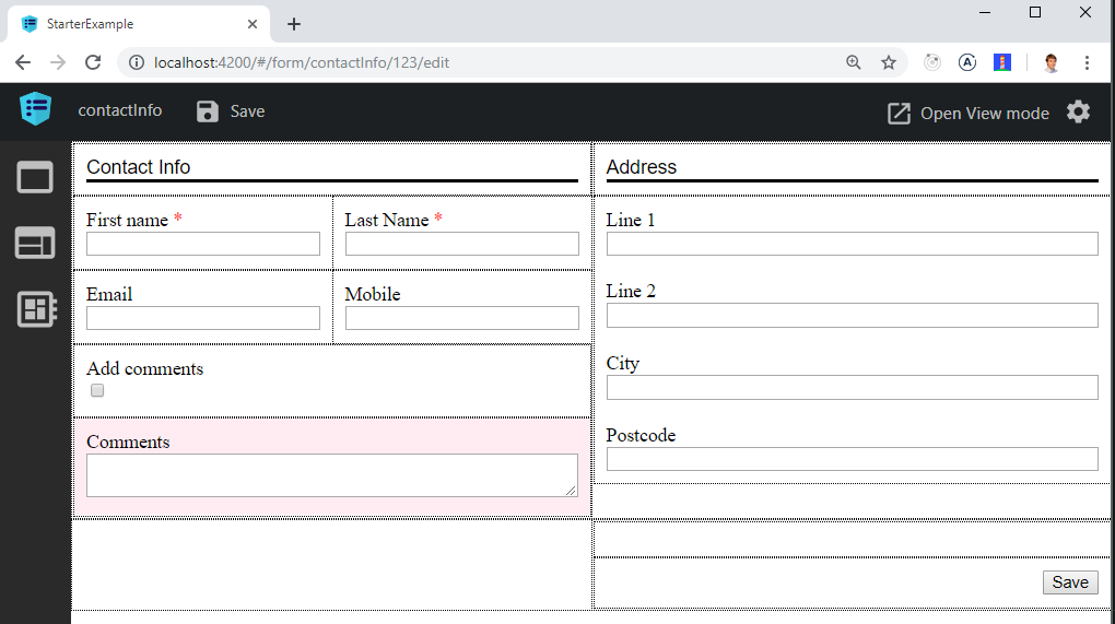 FormQL starter app