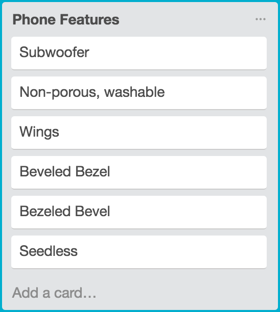 trello card item