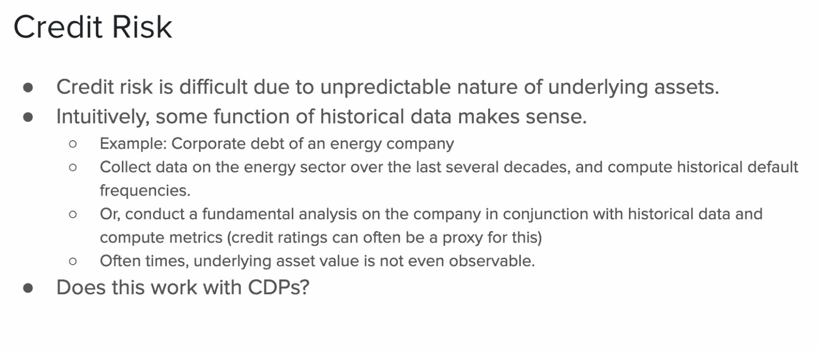 Credit risk