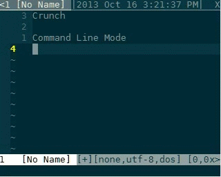 Command Line Mode