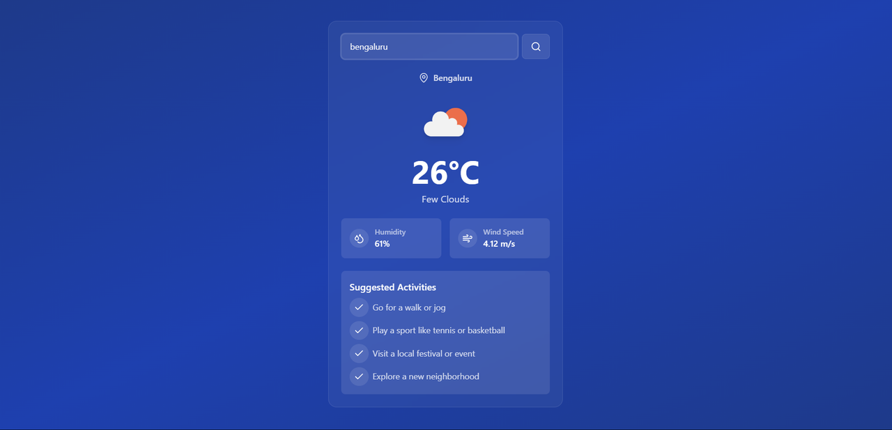 Weather Dashboard Preview