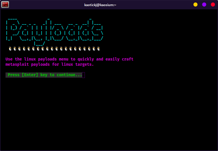 KSploit Linux Payloads Menu