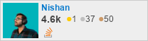 profile for Nishan on Stack Exchange, a network of free, community-driven Q&A sites