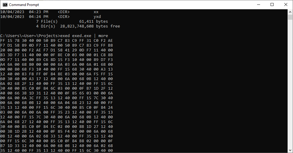 GitHub - exedumper/exed: Dump hex bytes of code section in EXE & DLL ...
