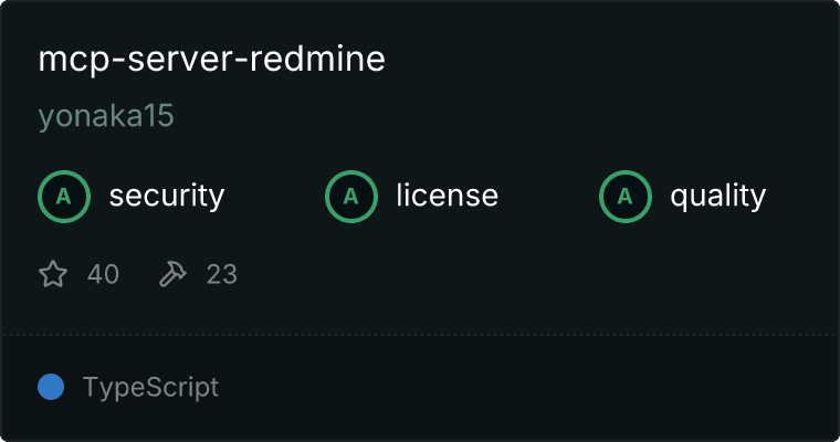 Redmine Server MCP server