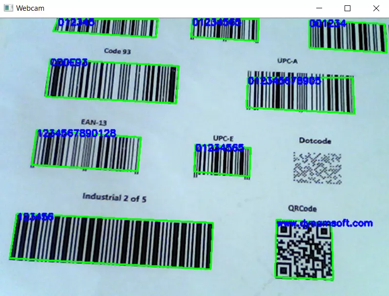 desktop barcode and QR code reader