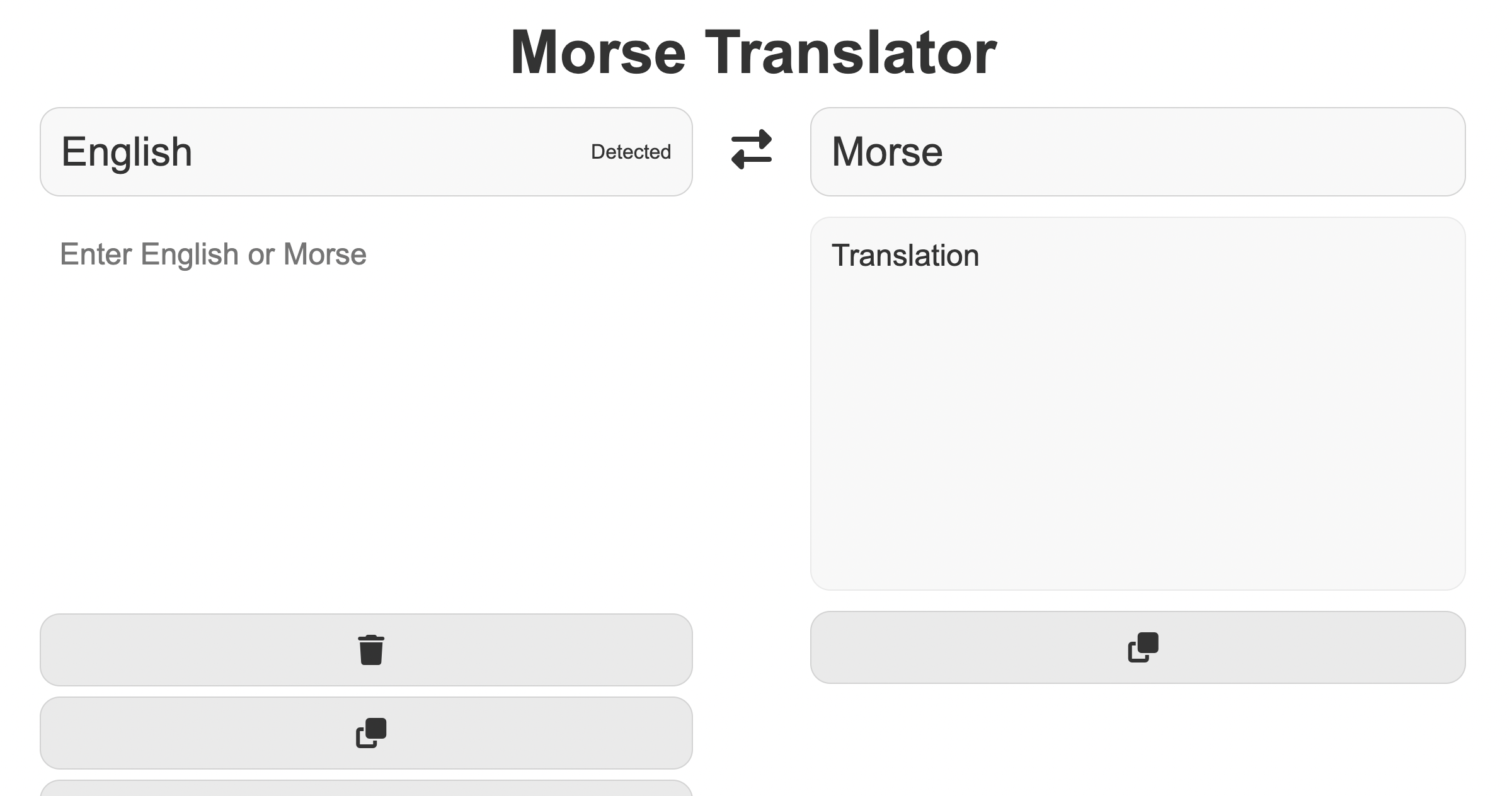 Preview of Matthew Chhay's Morse Translator