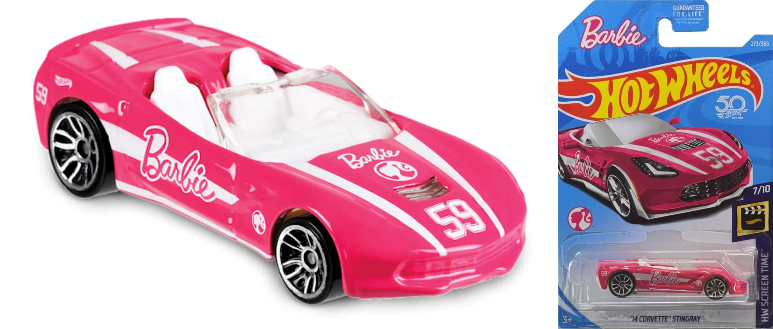 Moxxi Signature Pinky Skin - Barbie Corvette Hotwheels