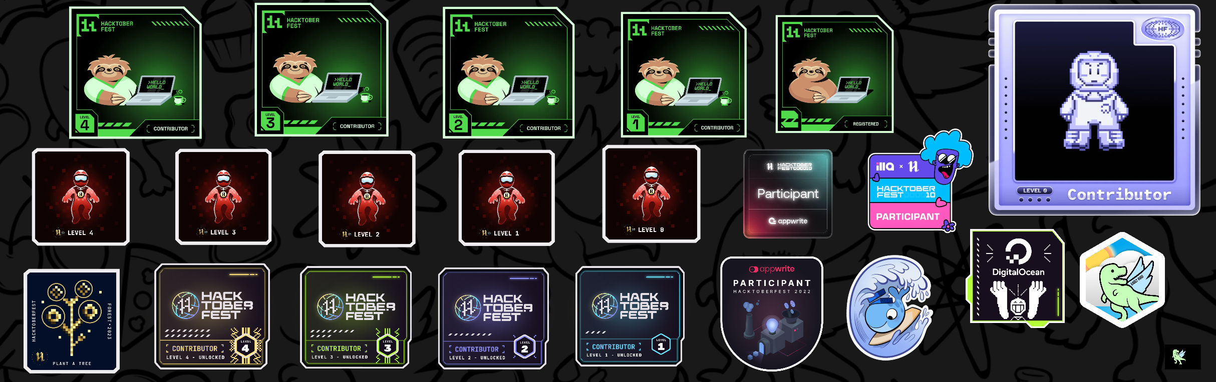 An image of @dimpeshpanwar's Holopin badges, which is a link to view their full Holopin profile