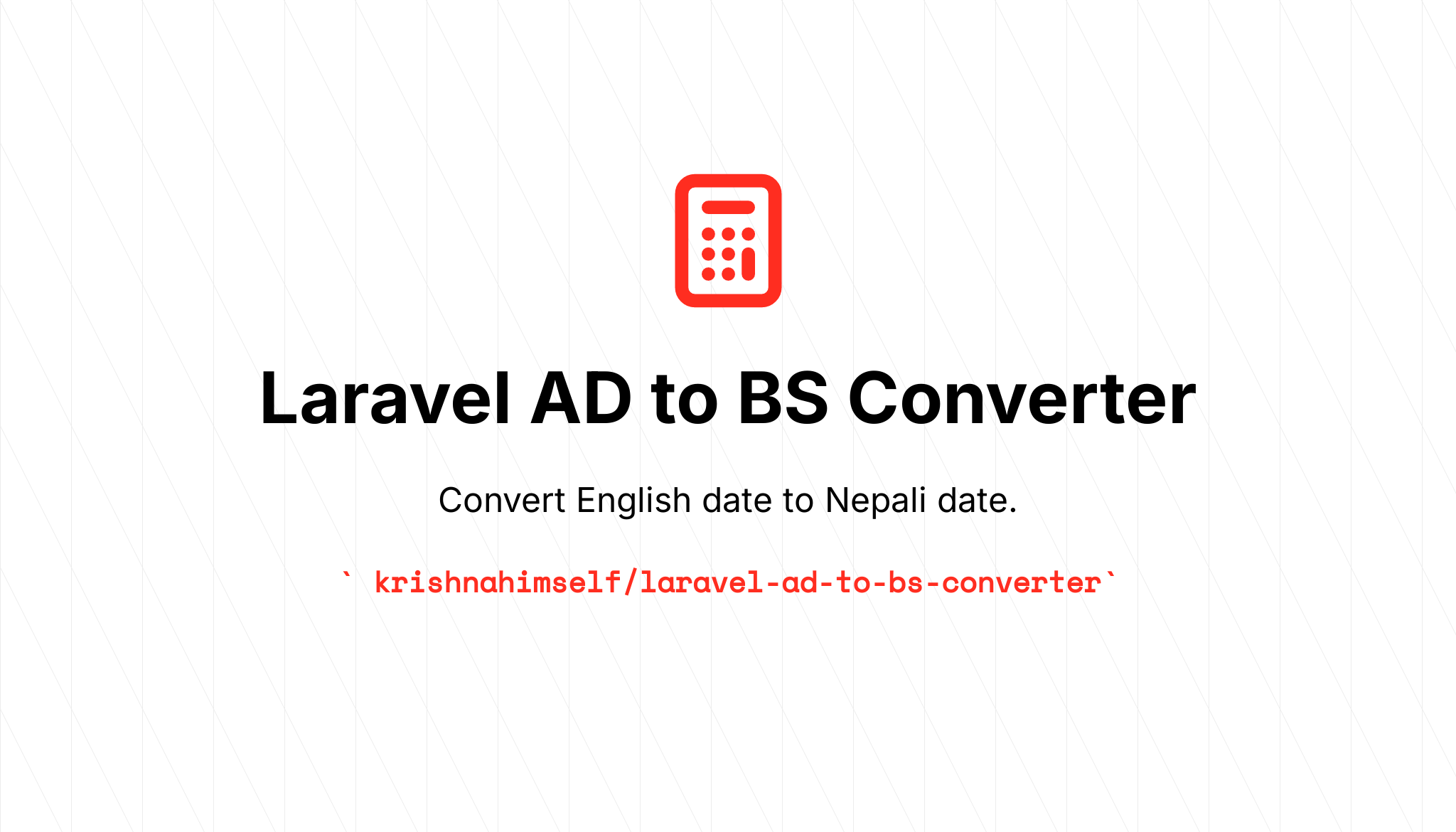 Laravel AD to BS Converter