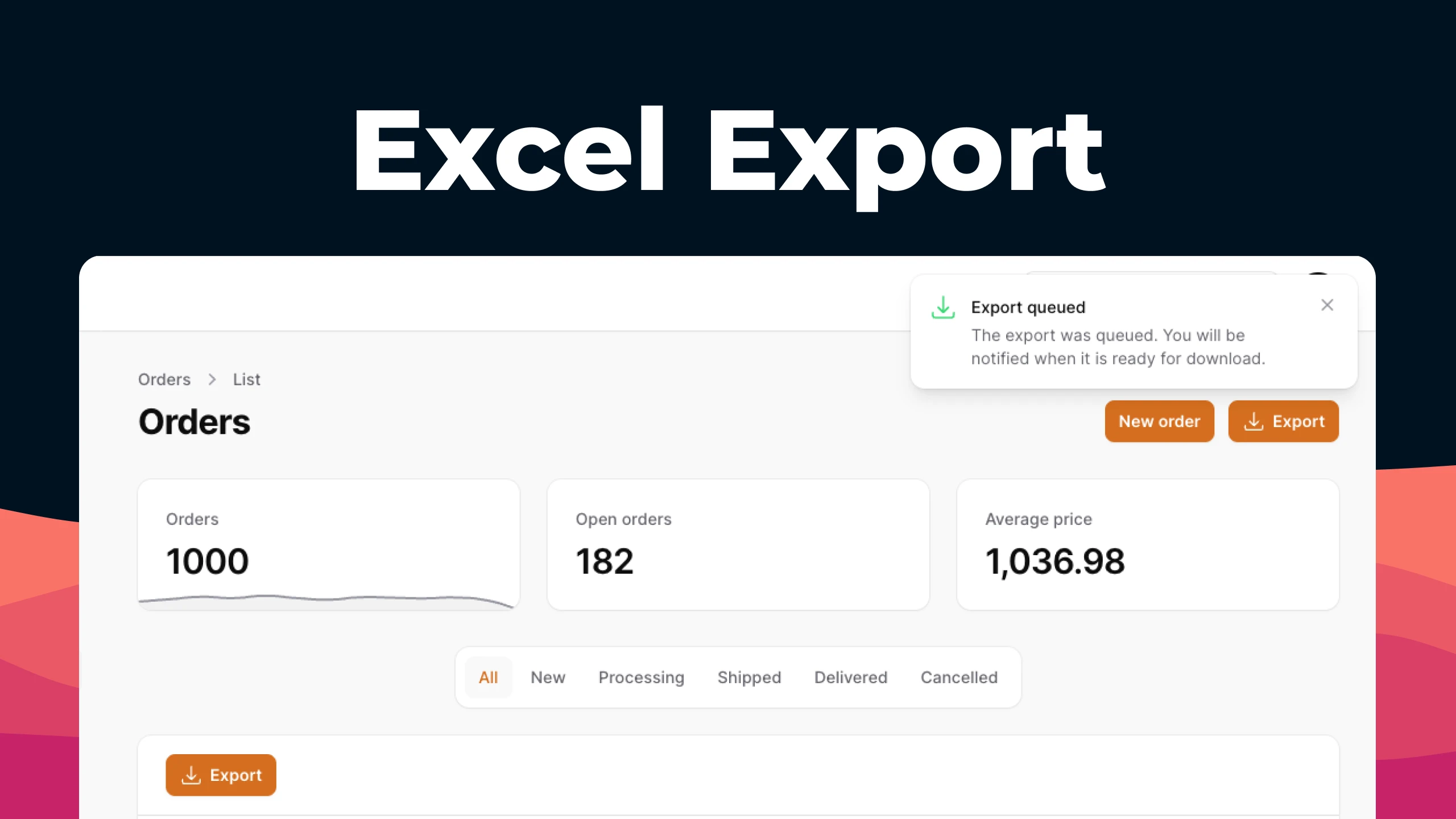 Filament Excel