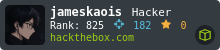My HackTheBox Stats
