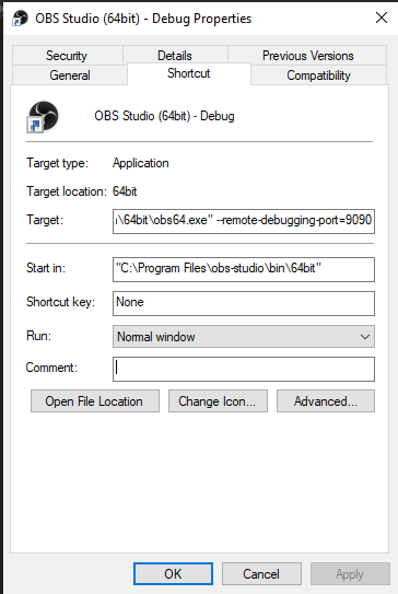 OBS Studio FTL Properties