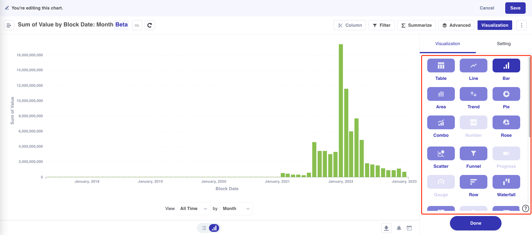 footprint web visualisation