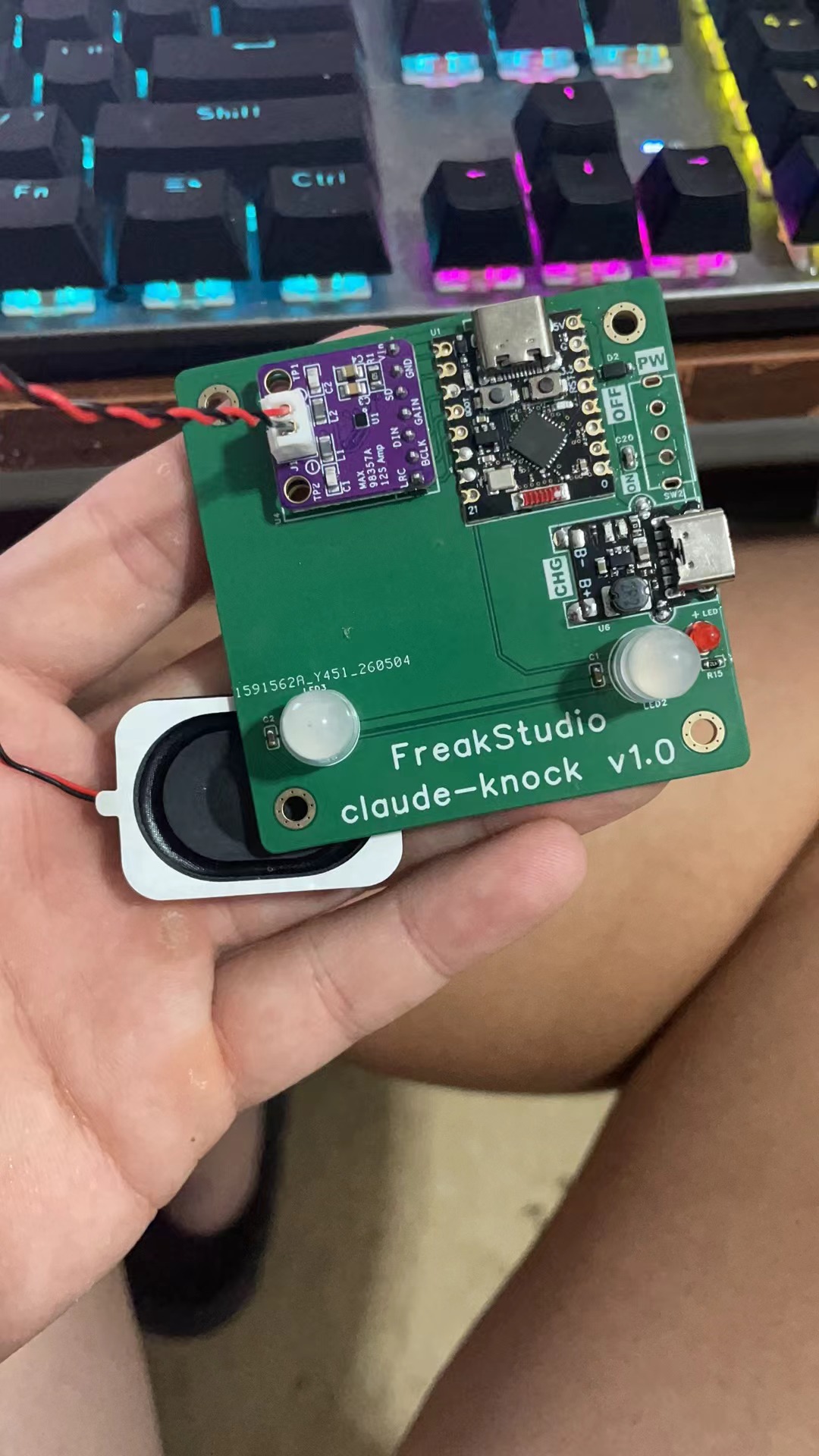 Claude Buddy ESP32 desk pet board
