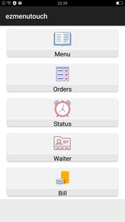 Mobile app front page