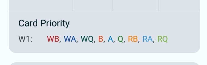 Battle Configs - Card Priority
