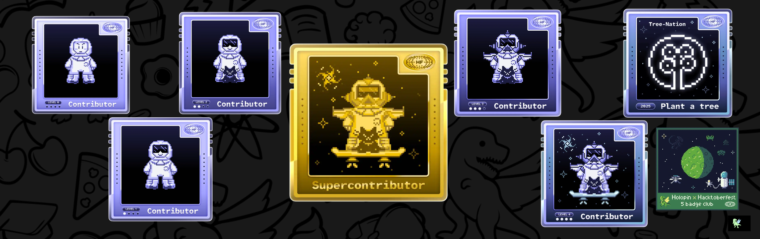 An image of @vaidikraval's Holopin badges, which is a link to view their full Holopin profile