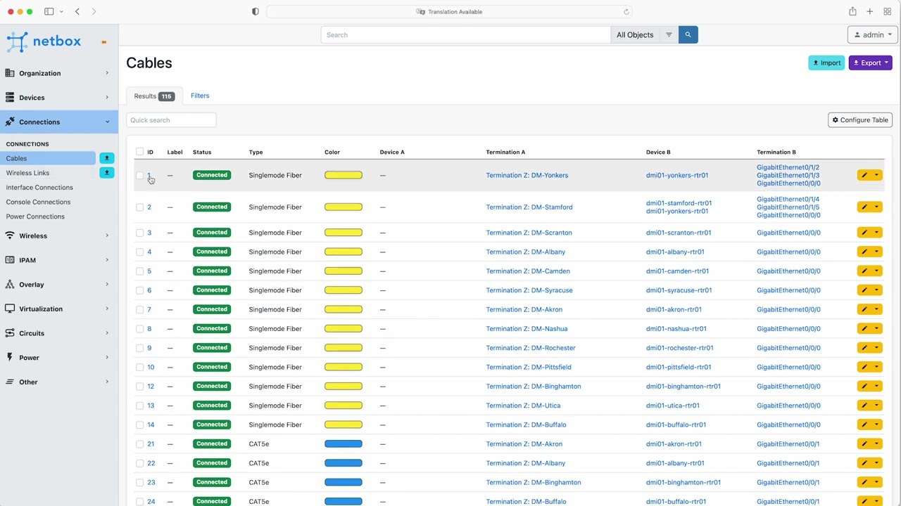 Guided tour of the web interface