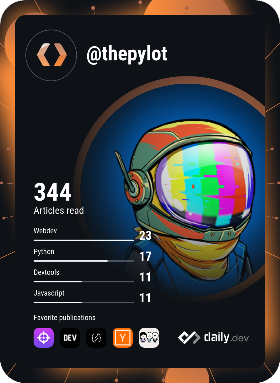 thepylot's Dev Card