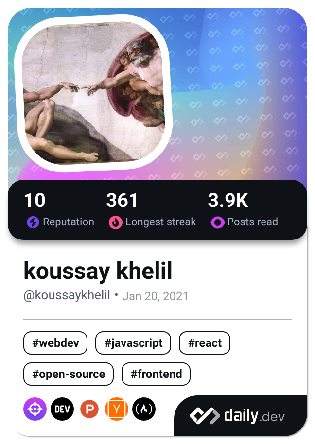 koussay khelil's Dev Card