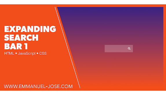 Expanding Search Bar 1. Click to visit.