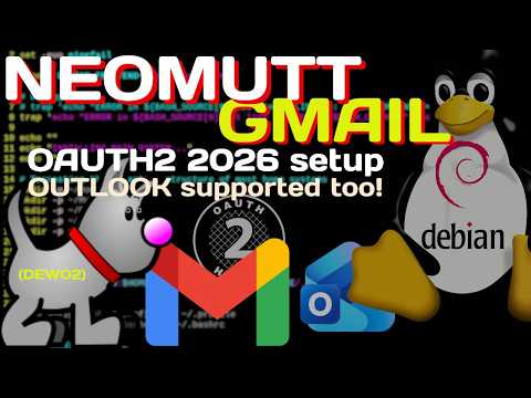 DEW02: Setup of NeoMutt with GMAIL and Google Contacts