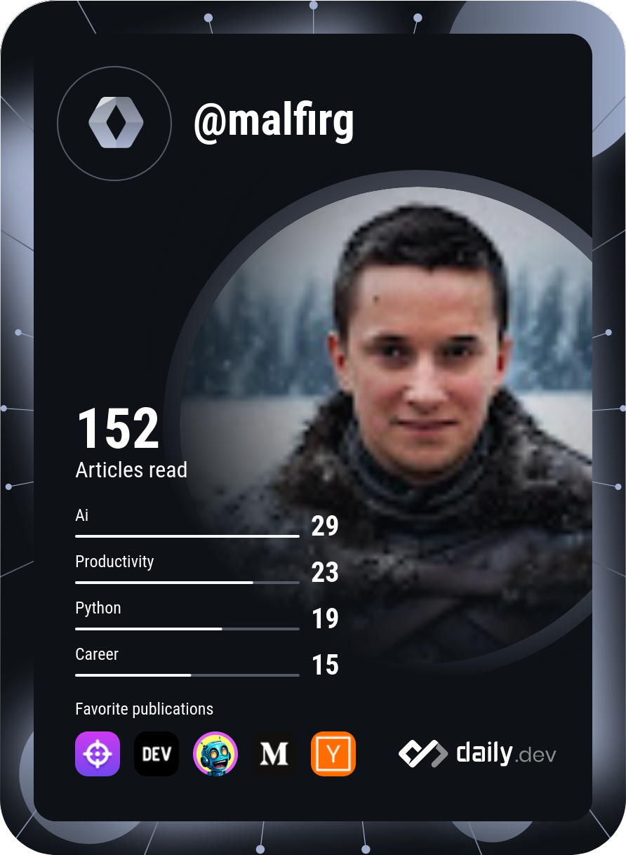 Malfirg's Dev Card