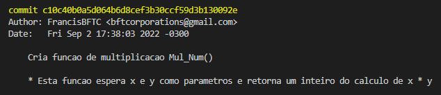 git log da funcao Mul_Num()