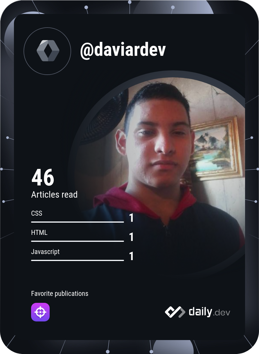 daviardev's Dev Card