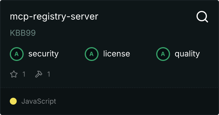 mcp-registry-server MCP server