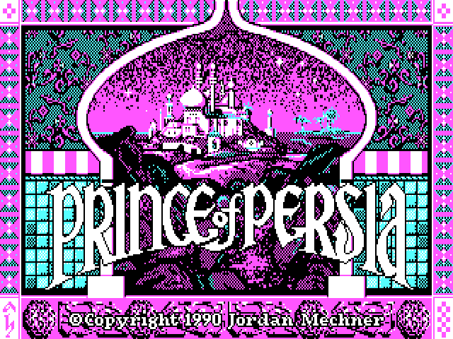 CGA Prince of Persia Game Screen