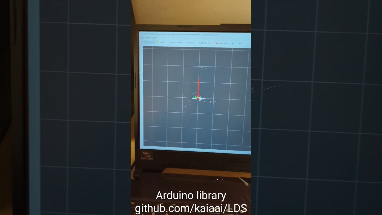 RPLIDAR A1 laser distance scan sensor runs on Arduino, ROS2