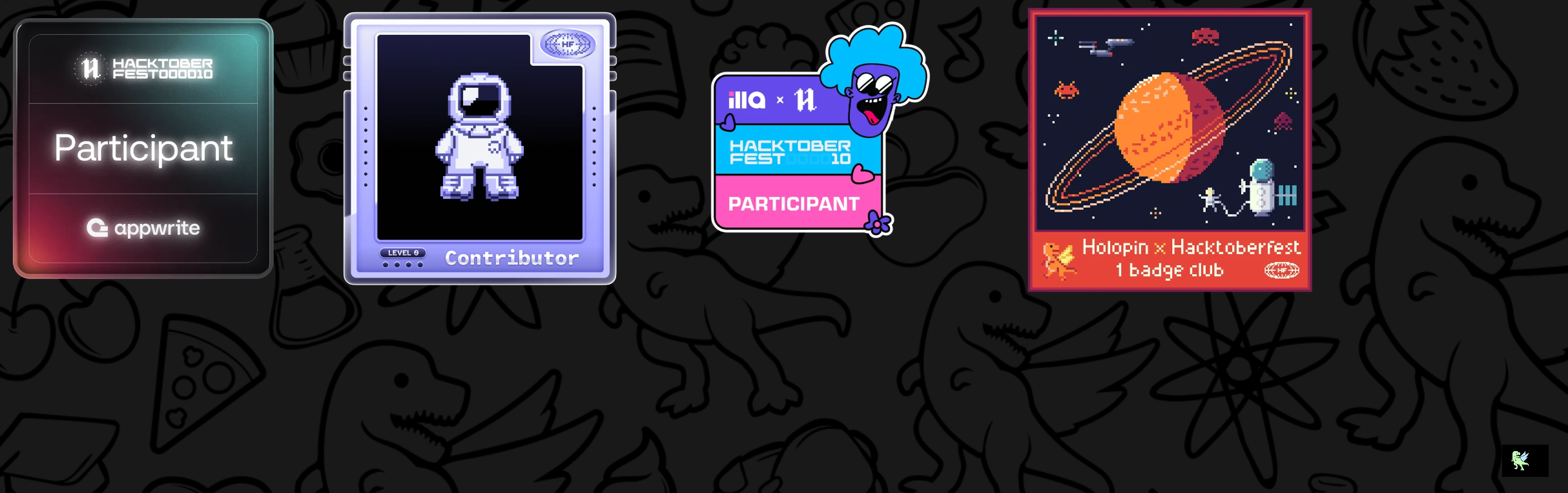 An image of @piyushpal01's Holopin badges, which is a link to view their full Holopin profile