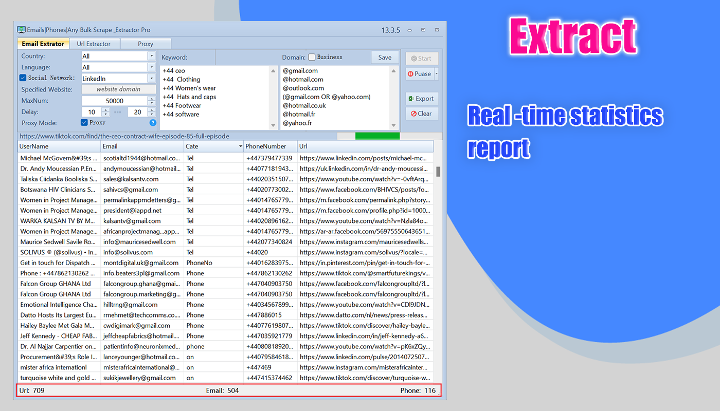 Email extraction tool,Email track,Email chase