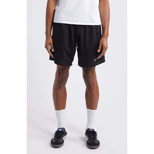 pacsun-mens-black-mesh-basketball-shorts-size-medium-1